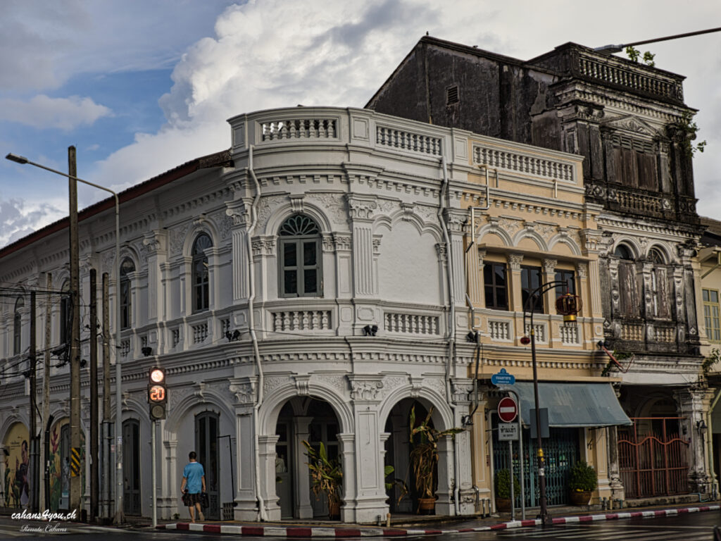 altes Gebäude in Phuket Thown